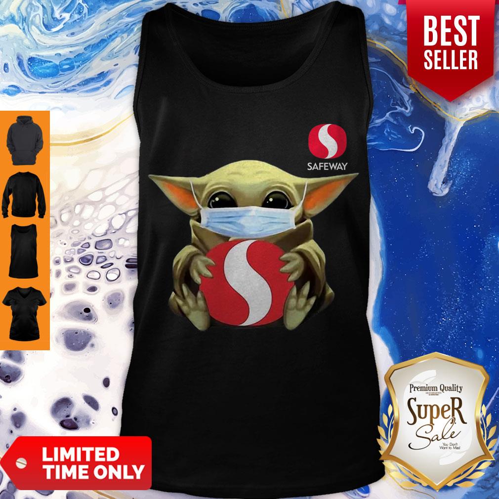 Top Star Wars Baby Yoda Face Mask Hug Safeway Covid-19 Shirt