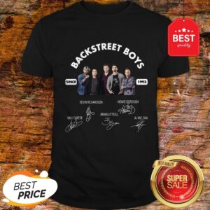 Official Backstreet Boys since 1993 DNA World Tour Signatures Shirt