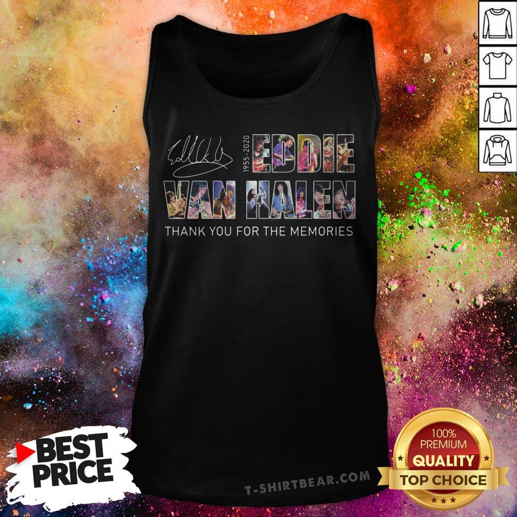 Eddie Van Halen 1955-2020 Thank You For The Memories Signature Shirt