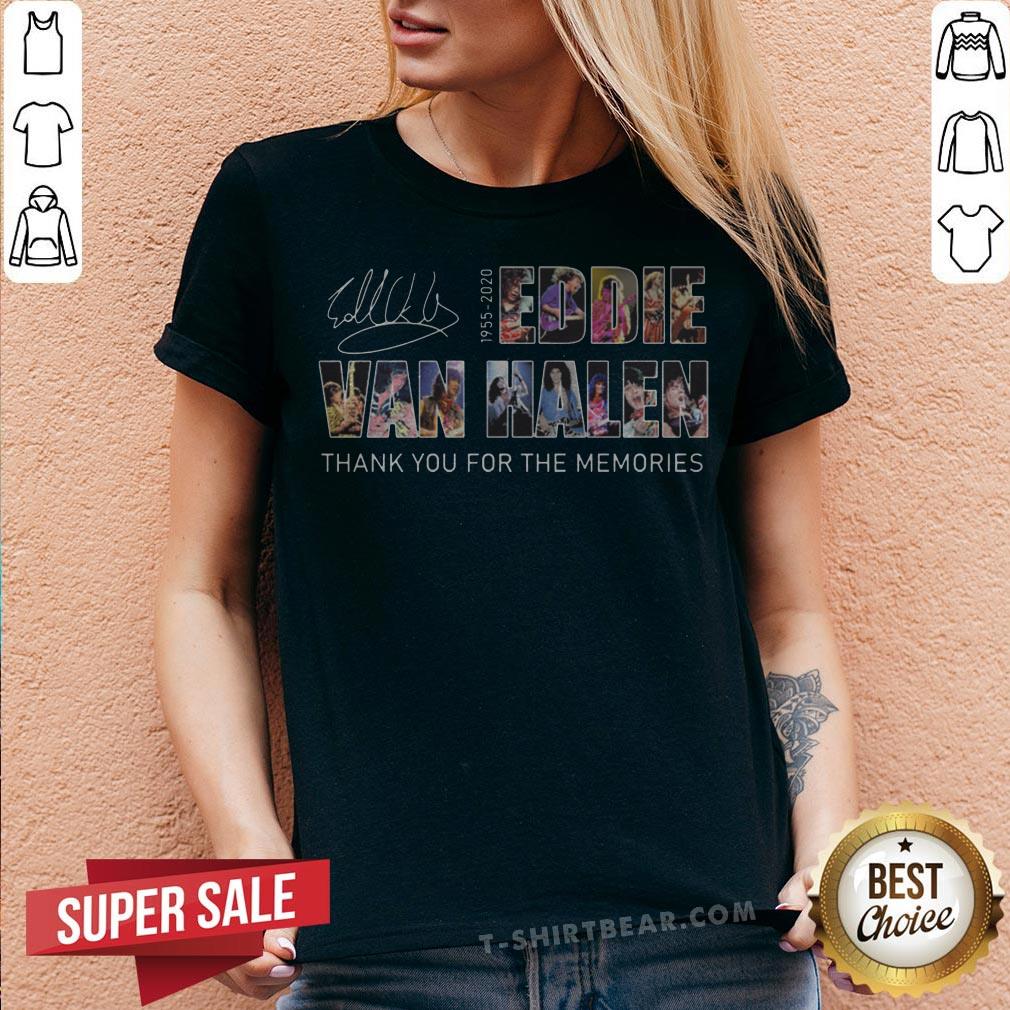 Eddie Van Halen 1955-2020 Thank You For The Memories Signature Shirt