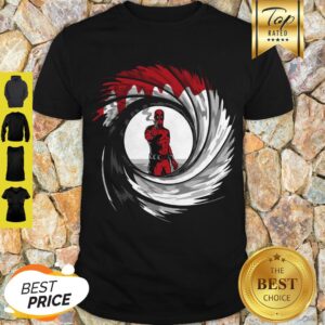 Awesome Mashup Deadpool 007 Jame Bond Gun Barrel Shirt