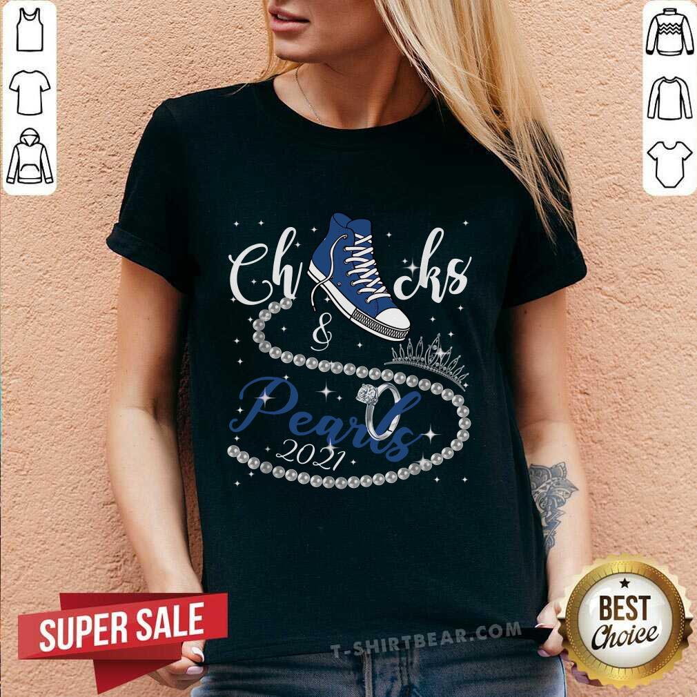 Enthusiastic Kamala Harris Chucks And Pearls 2021 Diamond Shirt