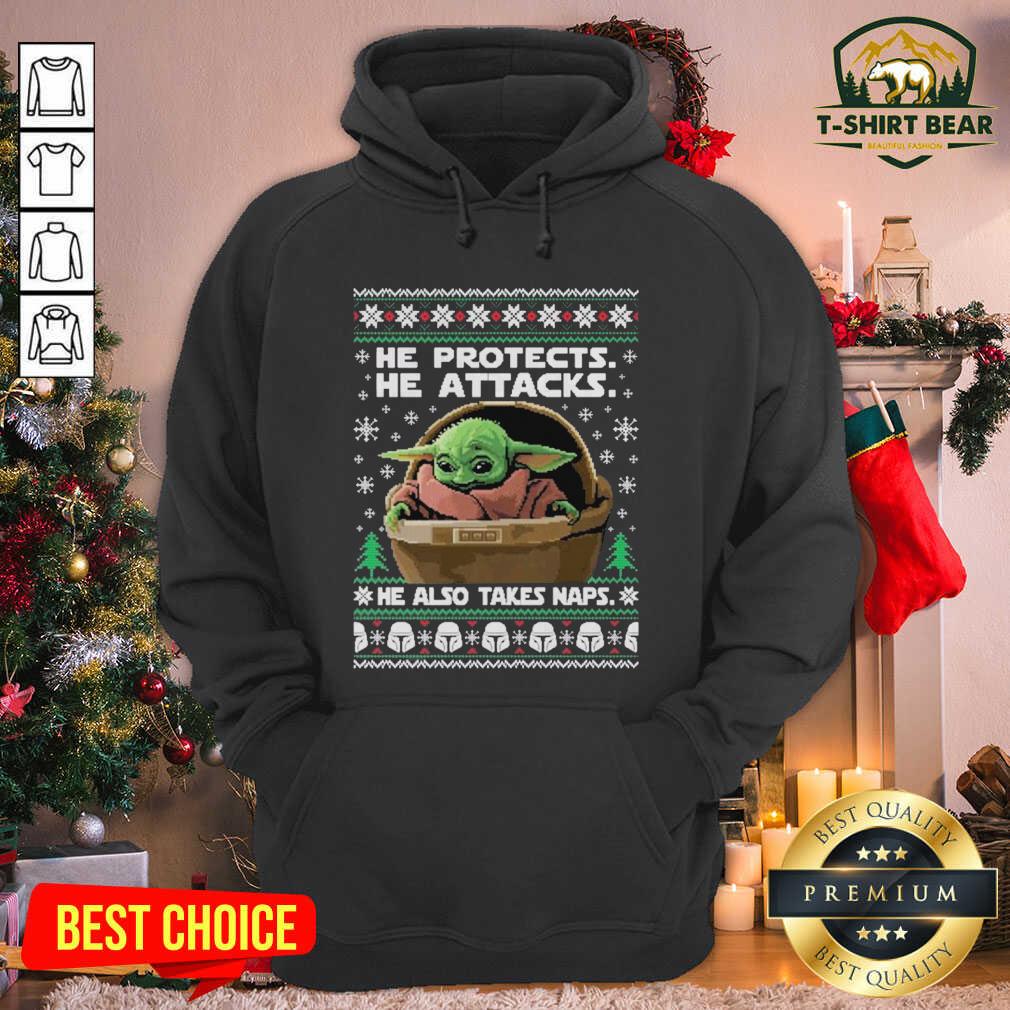 Exactly Nice Star Wars The Mandalorian Baby Yoda Ugly Christmas T-shirt