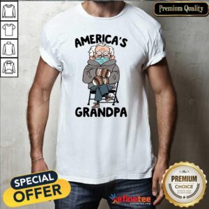Attractive Bernie Sanders Americas Grandpa Shirt