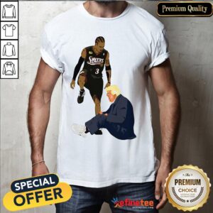 Premium Allen Iverson Steps Over Donald Trump Funny Shirt