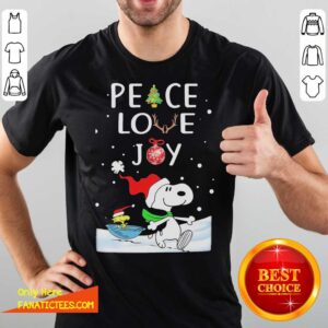 Perfect Snoopy Peace Love Joy Christmas Shirt