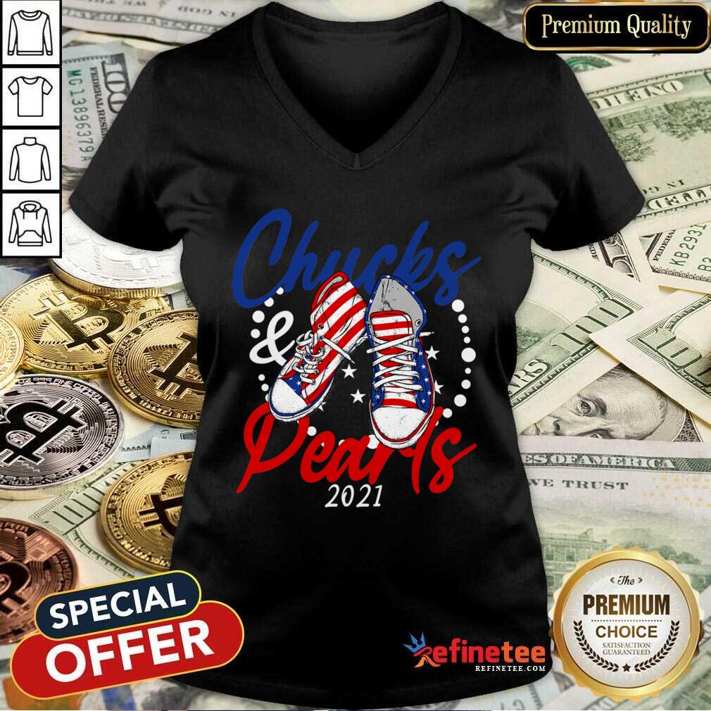 Fantastic Chucks And Pearls 2021 American Flag Shirt