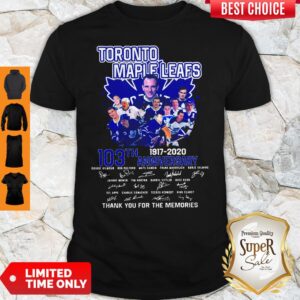 Toronto Maple Leafs 103th Anniversary 1917-2020 Signature Shirt