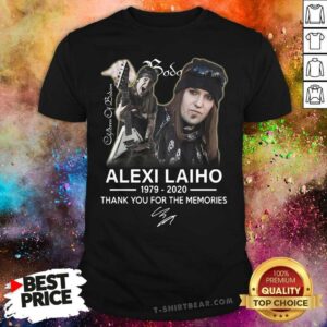 Premium Alexi Laiho Thank You For The Memories Signature Shirt