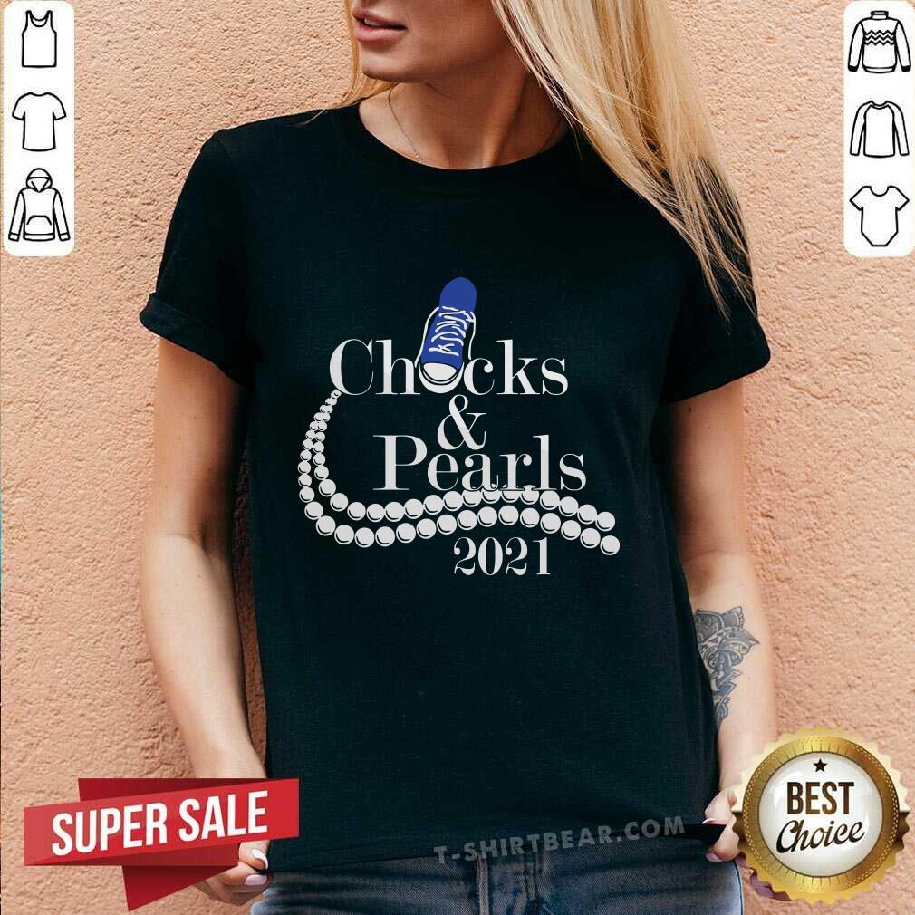 Frustrated Blue Chuck And Pearls Kamala Harris 2021 Shirt