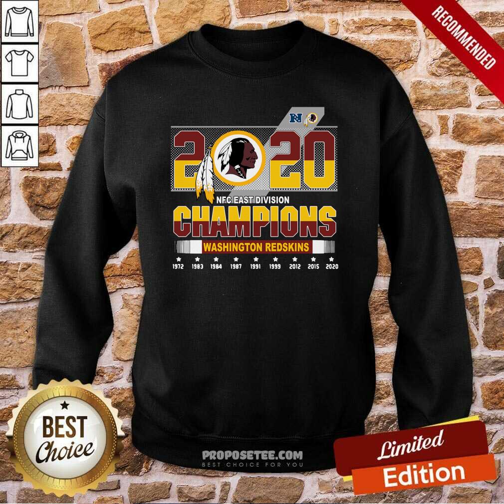 Funny 2020 NFC East Division Champions Washington Redskins Shirt