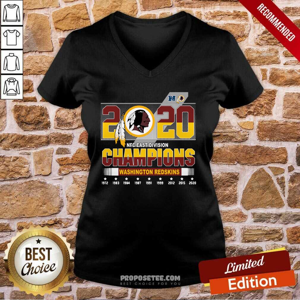 Funny 2020 NFC East Division Champions Washington Redskins Shirt