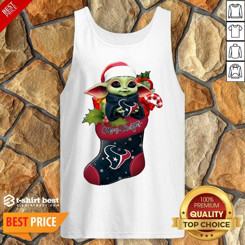 Funny Baby Yoda Hug Houston Texans Ornament Merry Christmas 2020 Shirt