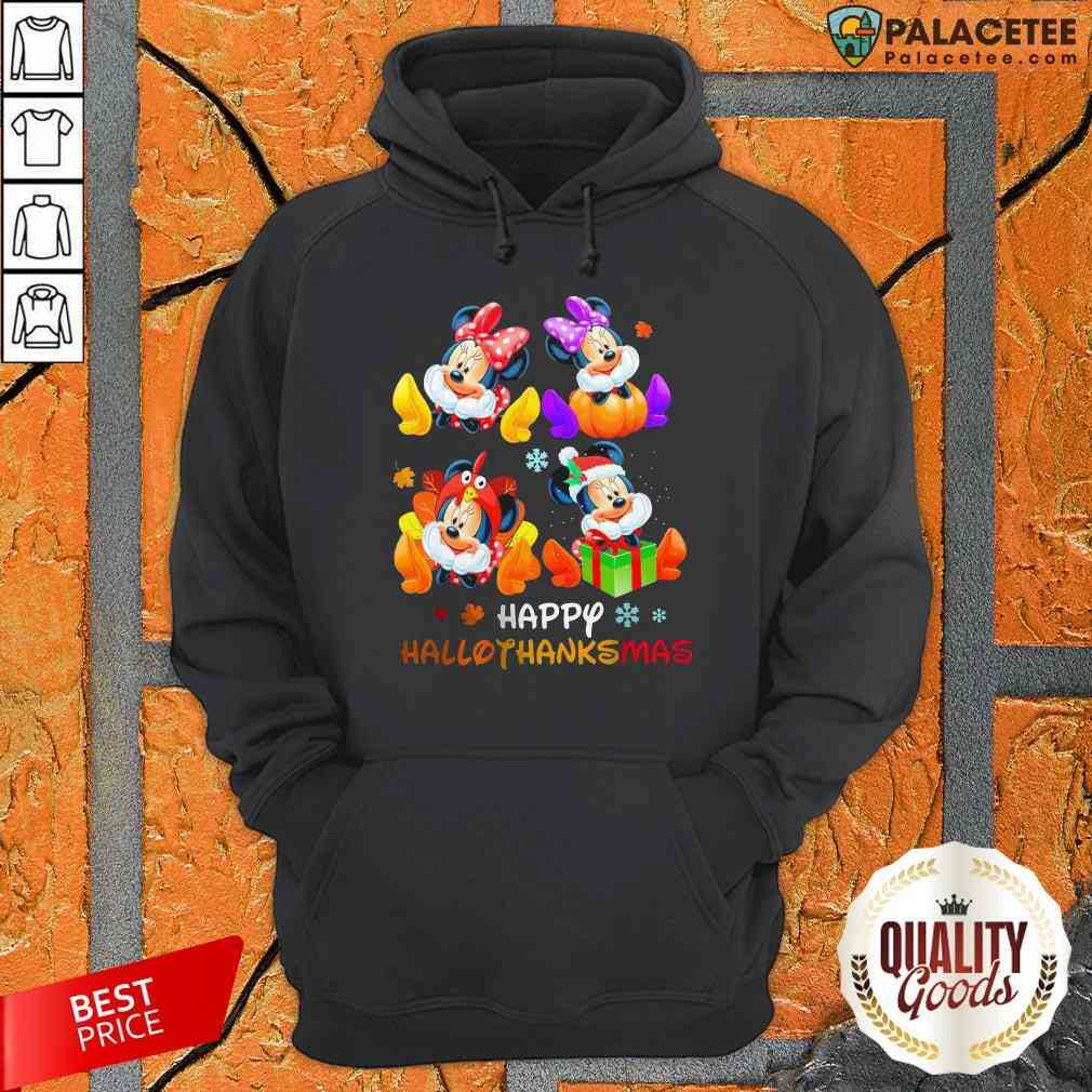 Funny Disney Mickey Mouse Happy Hallothanksmas Shirt
