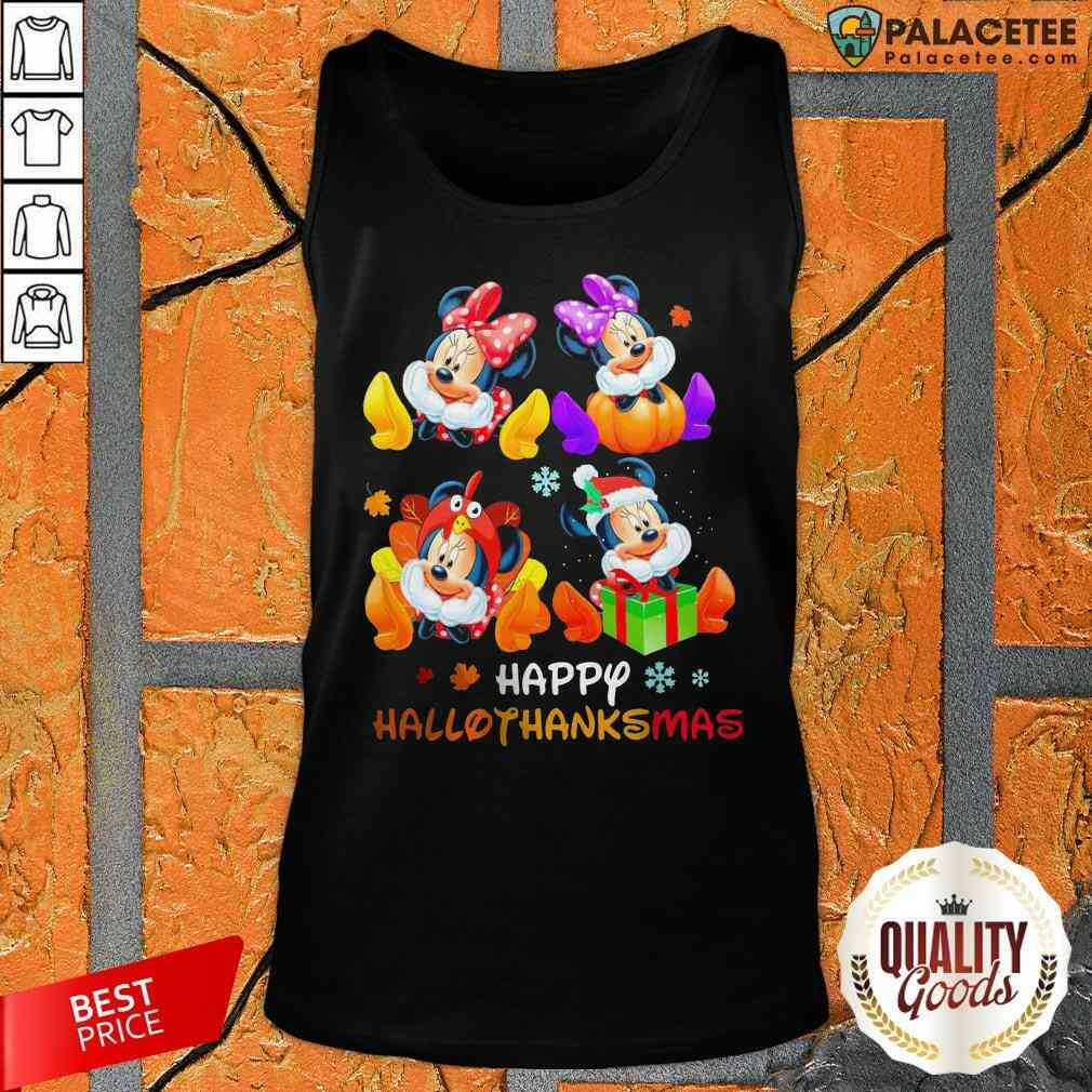 Funny Disney Mickey Mouse Happy Hallothanksmas Shirt