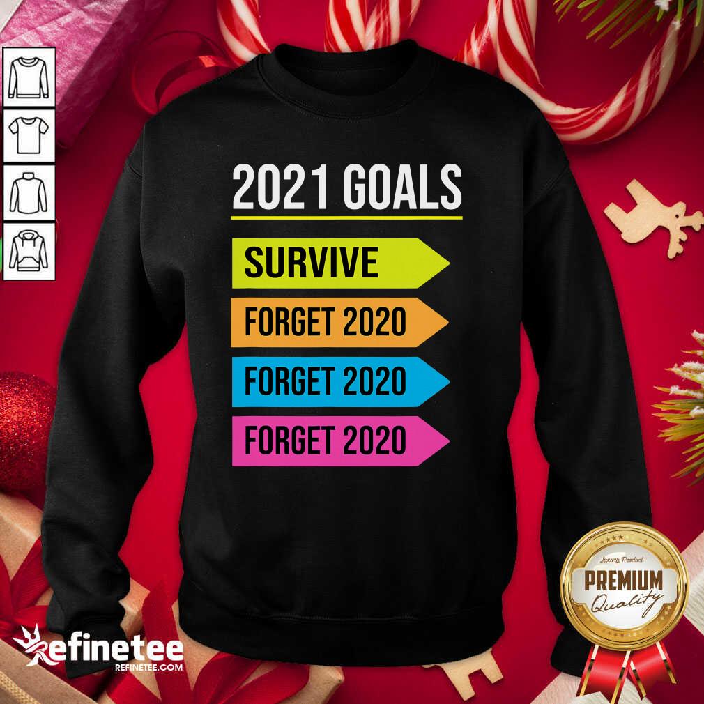 Funny Happy New Year 2021 Goals Goodbye 2020 Survive Forget 2020 Shirt
