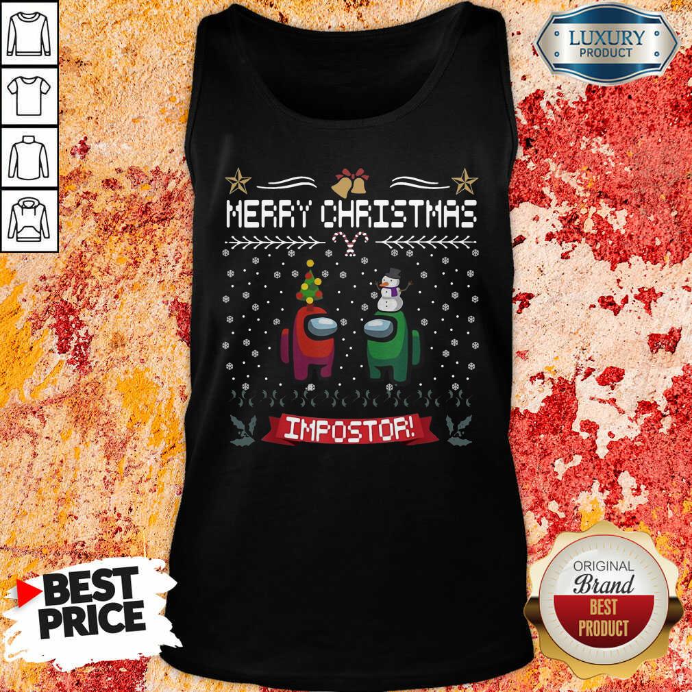 Funny Impostor Imposter Among Game Us Sus Ugly Christmas Shirt