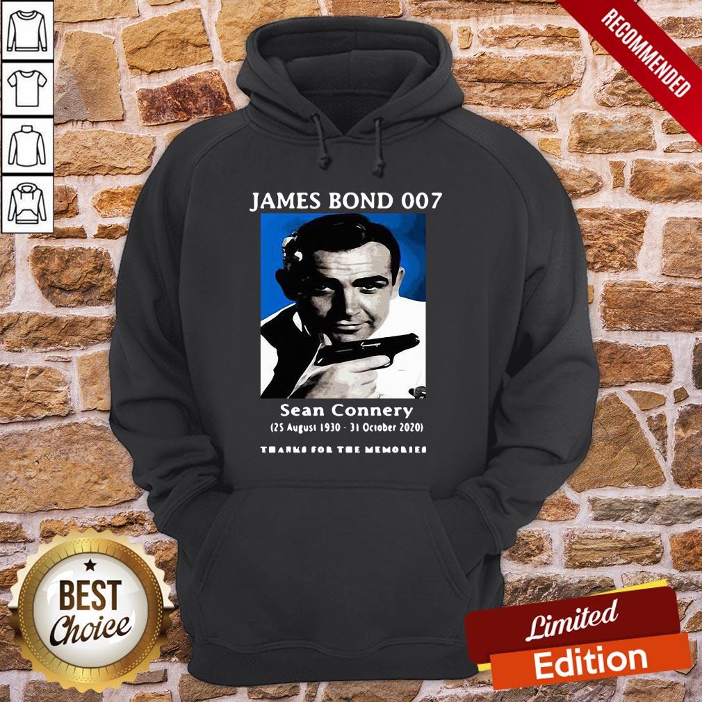 Funny James Bond 007 Sean Connery Thank For The Memories Shirt