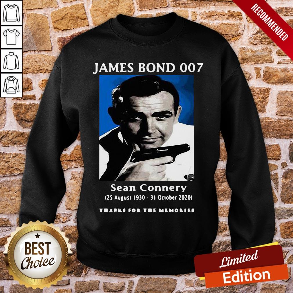 Funny James Bond 007 Sean Connery Thank For The Memories Shirt