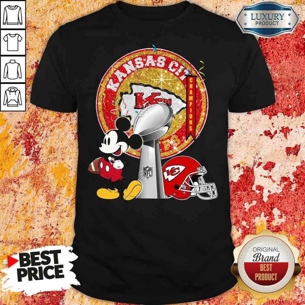 Funny Mickey Mouse Kansas City Chiefs Champions Shirt