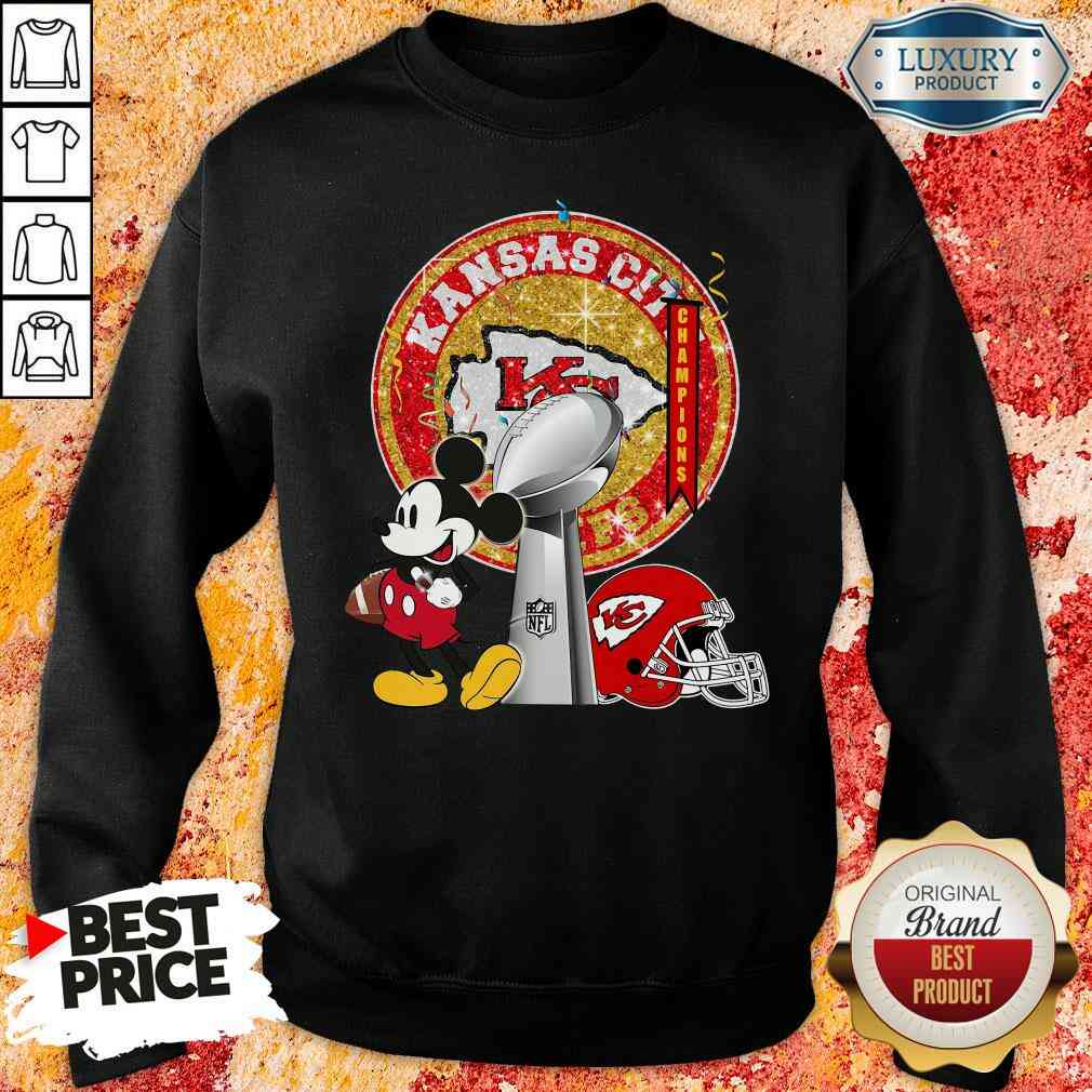 Funny Mickey Mouse Kansas City Chiefs Champions Shirt