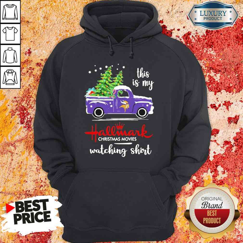 Funny Minnesota Vikings This Is My Hallmark Christmas Movies Watching Shirt