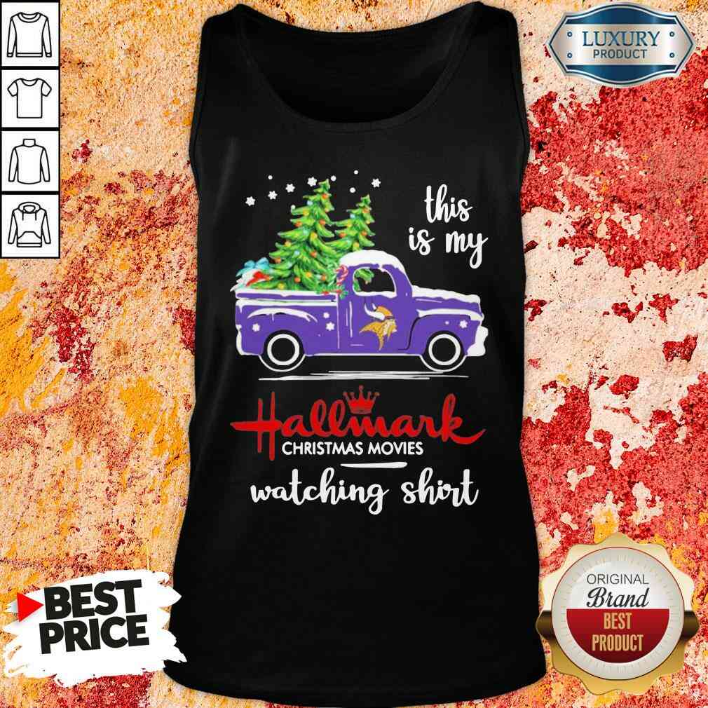 Funny Minnesota Vikings This Is My Hallmark Christmas Movies Watching Shirt