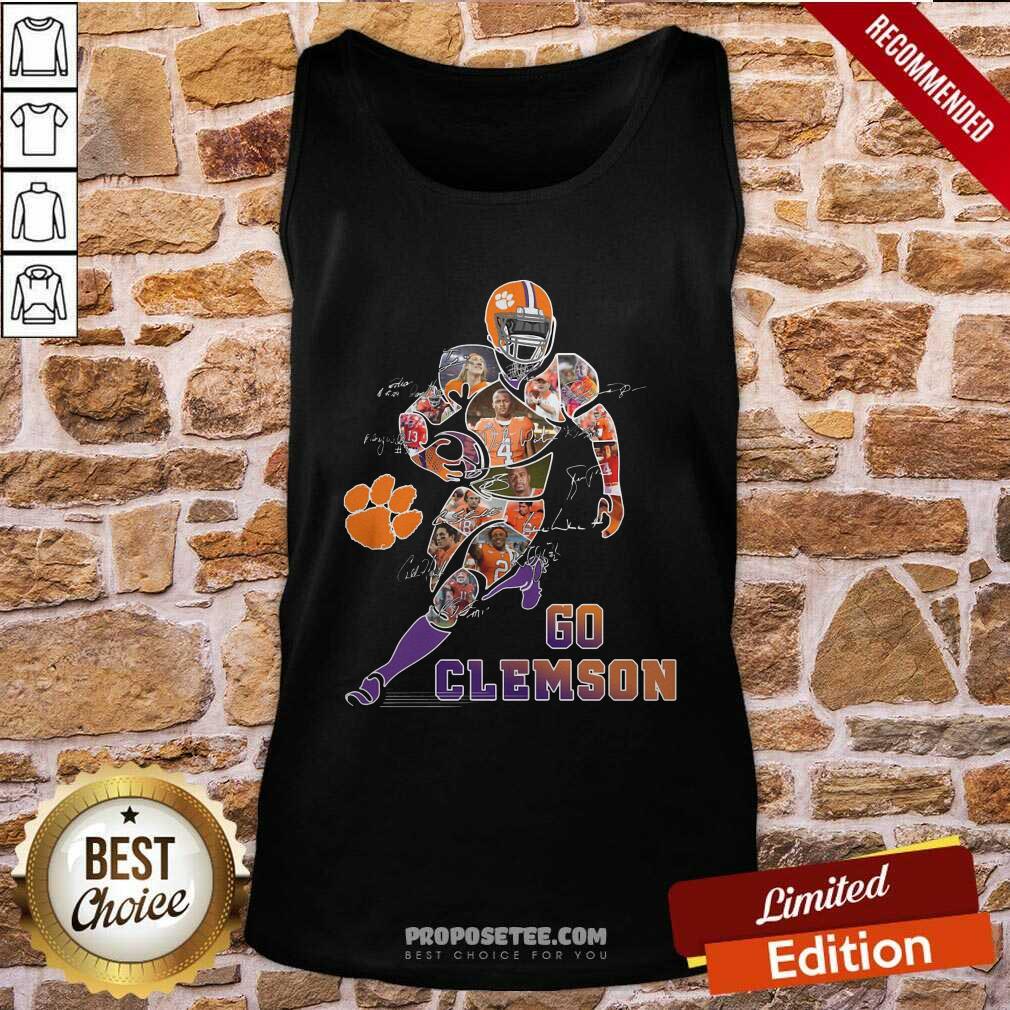 Funny Players Go Clemson Tigers Football Signatures Shirt