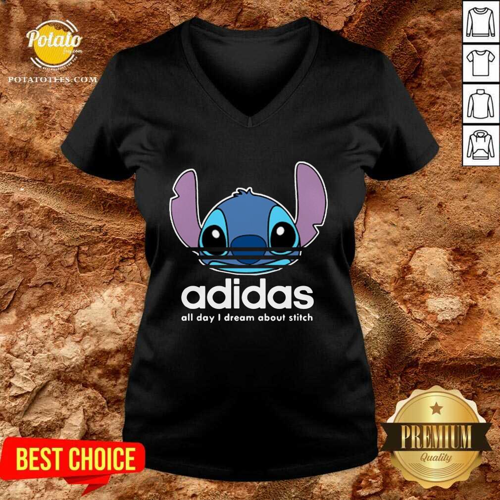 Funny Stitch Adidas All Day I Dream About Titch Shirt