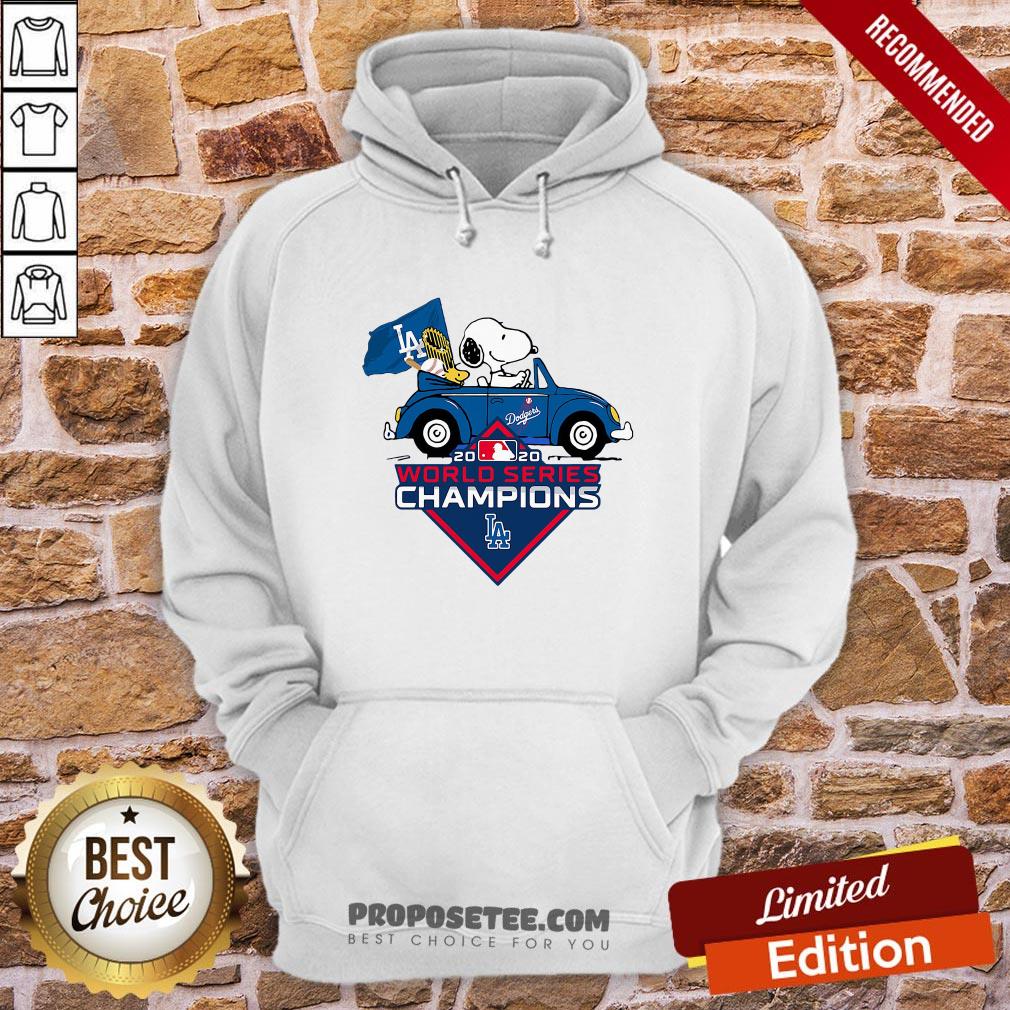 Funny Snoopy And Woodstock Los Angeles Dodgers World Series Champions Shirt