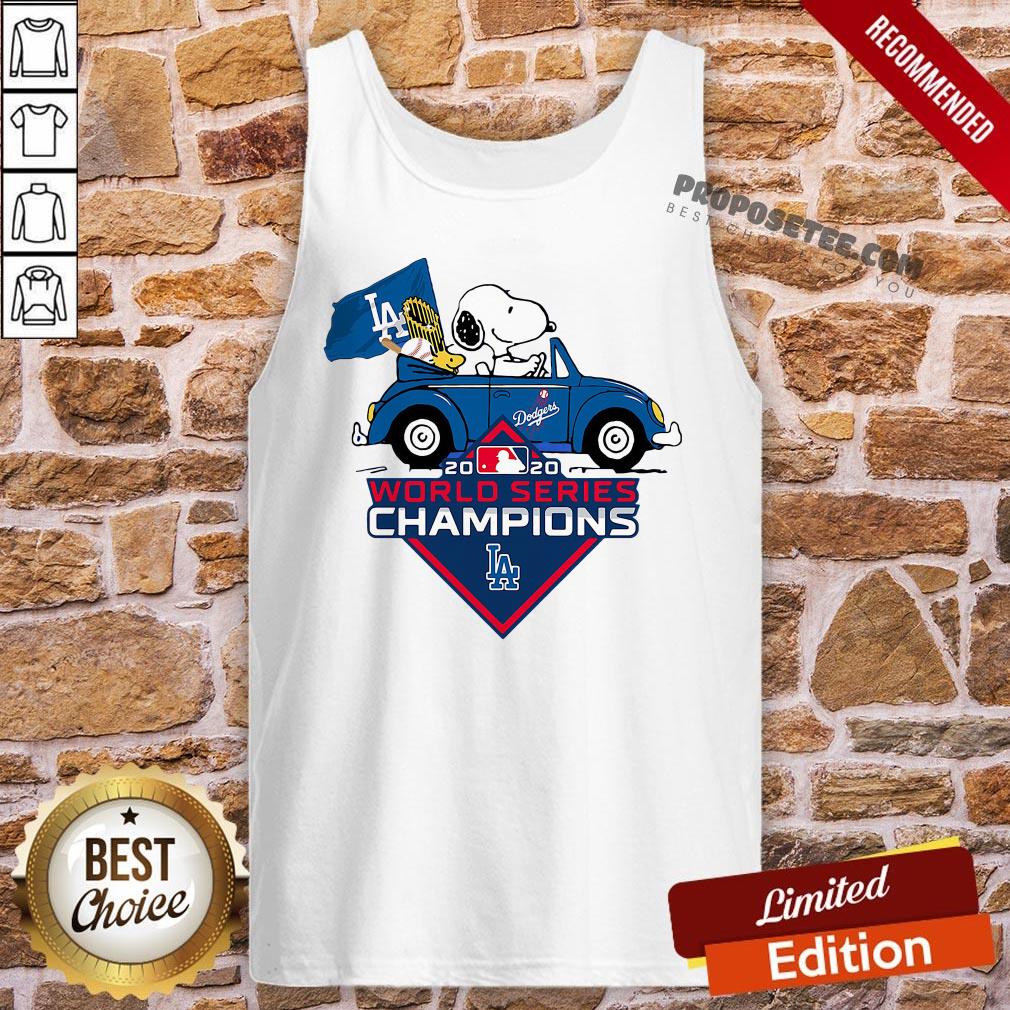 Funny Snoopy And Woodstock Los Angeles Dodgers World Series Champions Shirt