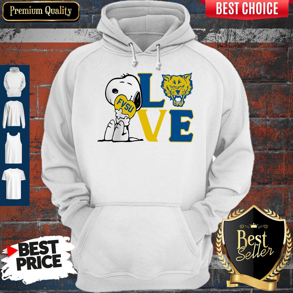 Funny Snoopy Love Fvsu Fort Valley State University Heart Shirt
