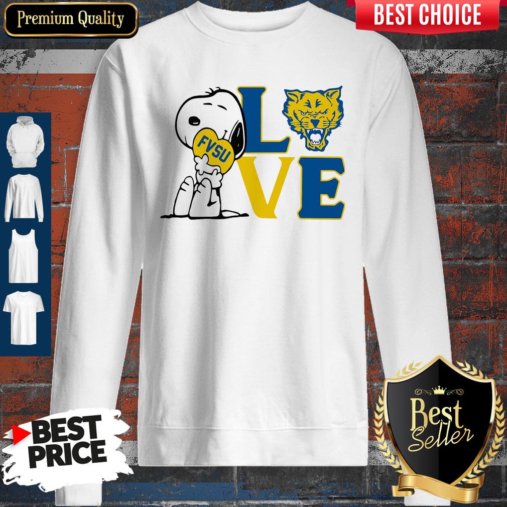 Funny Snoopy Love Fvsu Fort Valley State University Heart Shirt