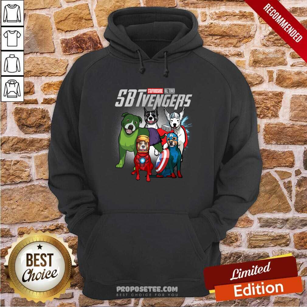 Funny Staffordshire Bull Terrier Marvel Avengers SBTvengers Shirt