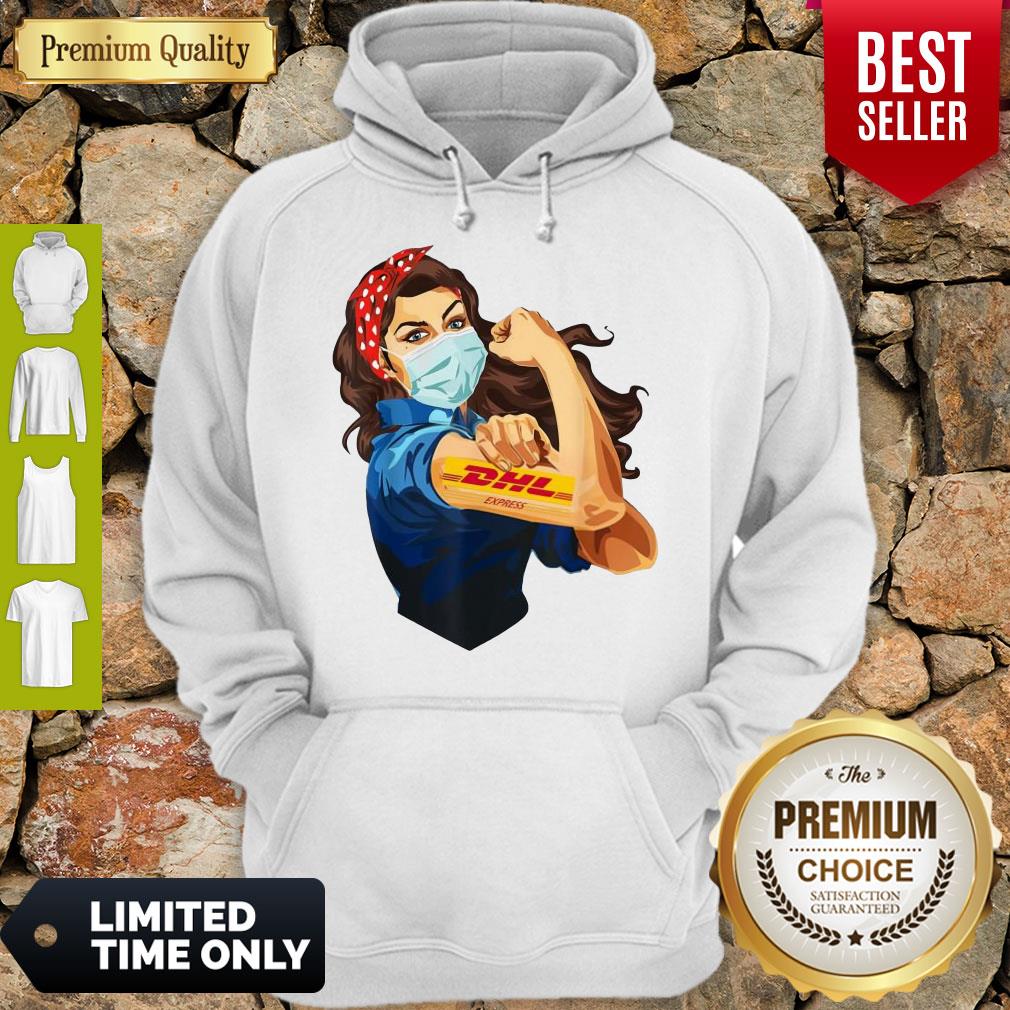 Funny Strong Woman Mask Tattoo DHL Express Shirt