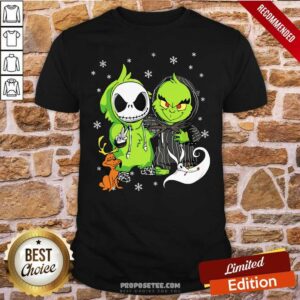 Pretty Jack Skellington And The Grinch Halloween Shirt