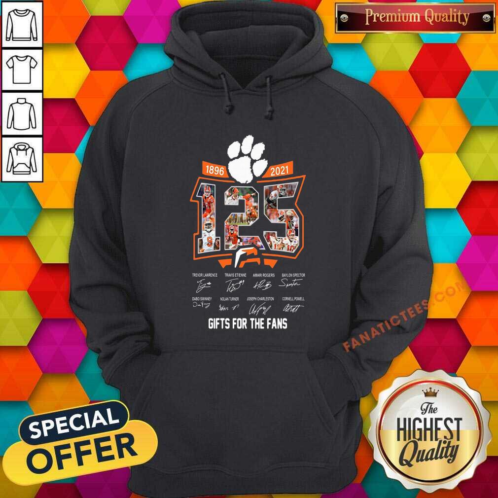 Good 125 Years Of Clemson Tigers 1896 2021 Gifts For The Fans Signatures Shirt