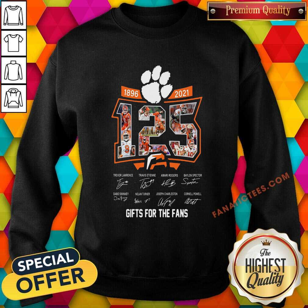 Good 125 Years Of Clemson Tigers 1896 2021 Gifts For The Fans Signatures Shirt