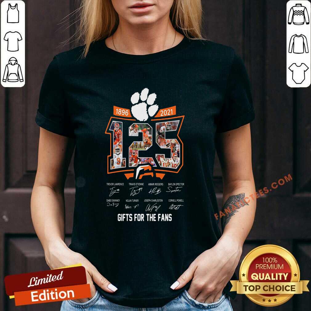 Good 125 Years Of Clemson Tigers 1896 2021 Gifts For The Fans Signatures Shirt