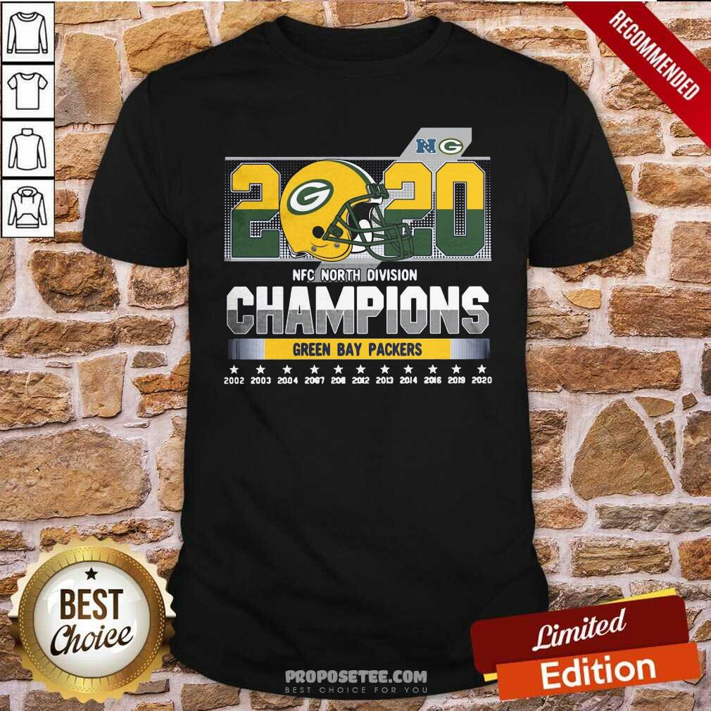 Good 2020 Nfc North Division Champions Green Bay Packers Shirt