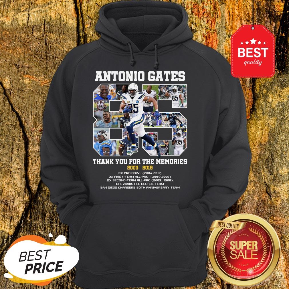 Good Antonio Gates 85 Thank You For The Memories 2003 2019 8X Pro Bowl Shirt