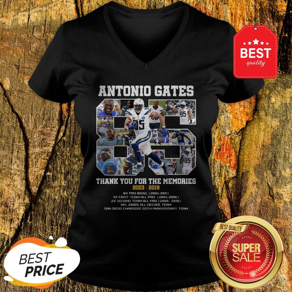 Good Antonio Gates 85 Thank You For The Memories 2003 2019 8X Pro Bowl Shirt