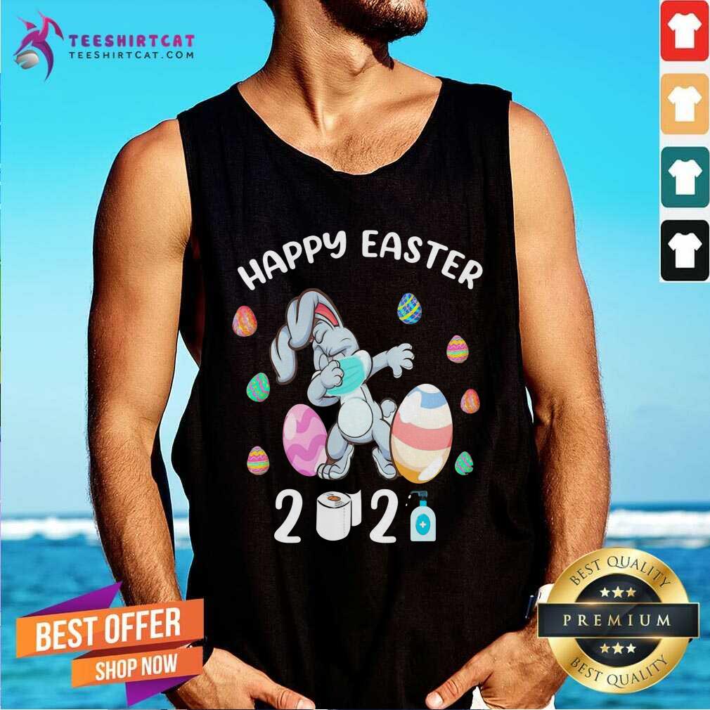 Good Bunny Face Mask Daping Happy Easter Day 2021 Shirt