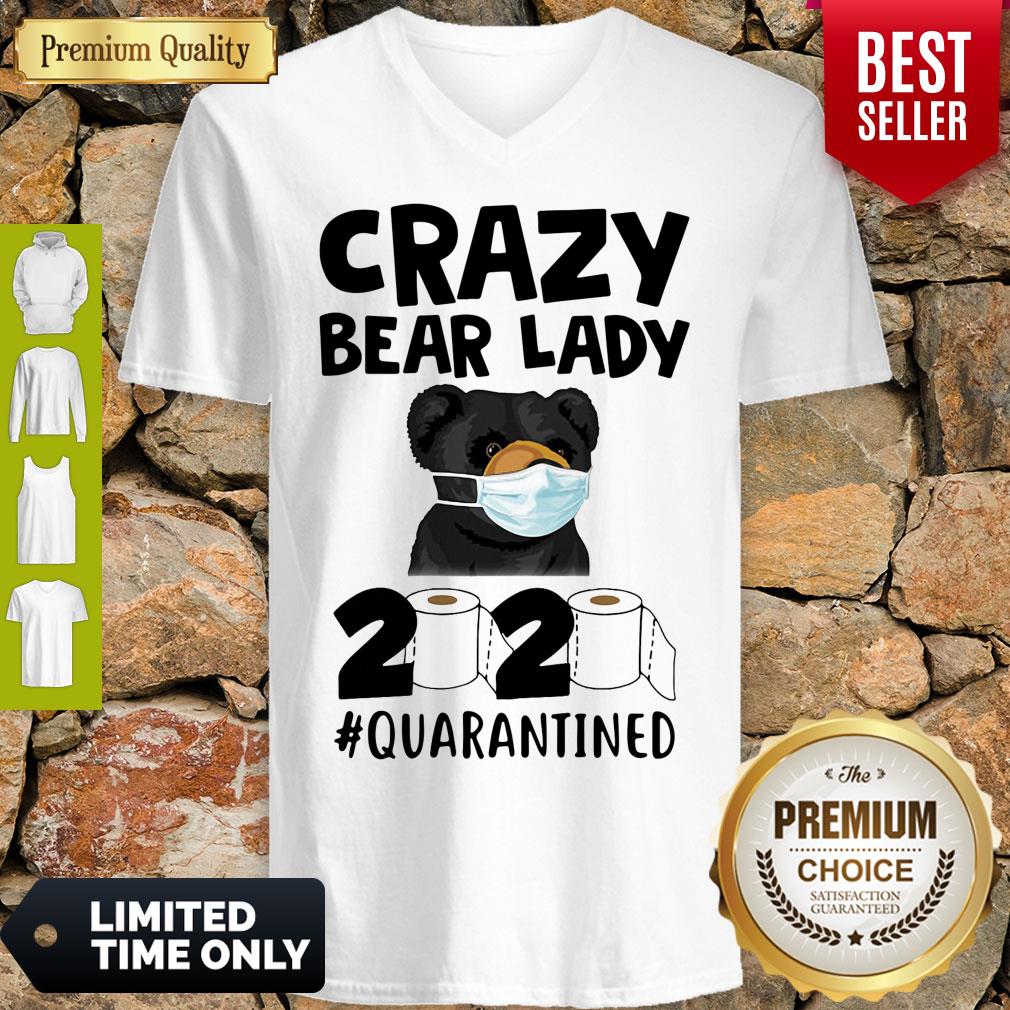 Good Crazy Bear Lady 2020 Quarantined Shirt