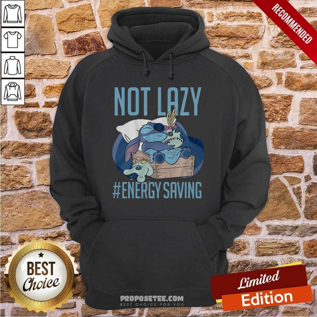 Good Disney Lilo & Stitch Not Lazy Energy Saving Shirt
