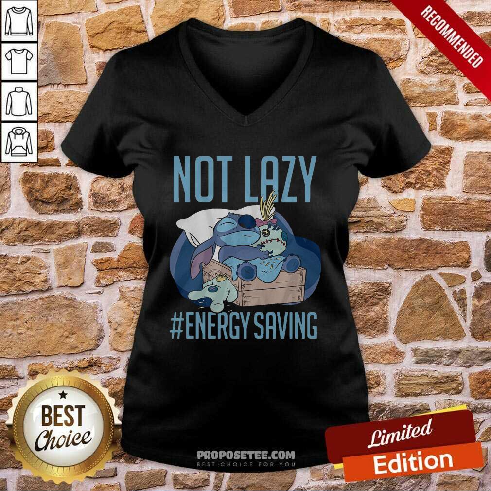 Good Disney Lilo & Stitch Not Lazy Energy Saving Shirt
