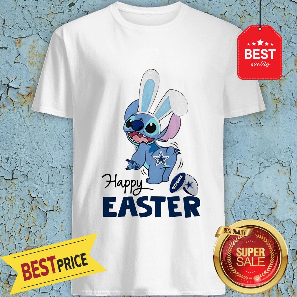 Good Disney Stitch Dallas Cowboys Logo Happy Easter shirt
