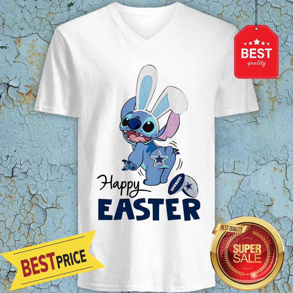 Good Disney Stitch Dallas Cowboys Logo Happy Easter shirt