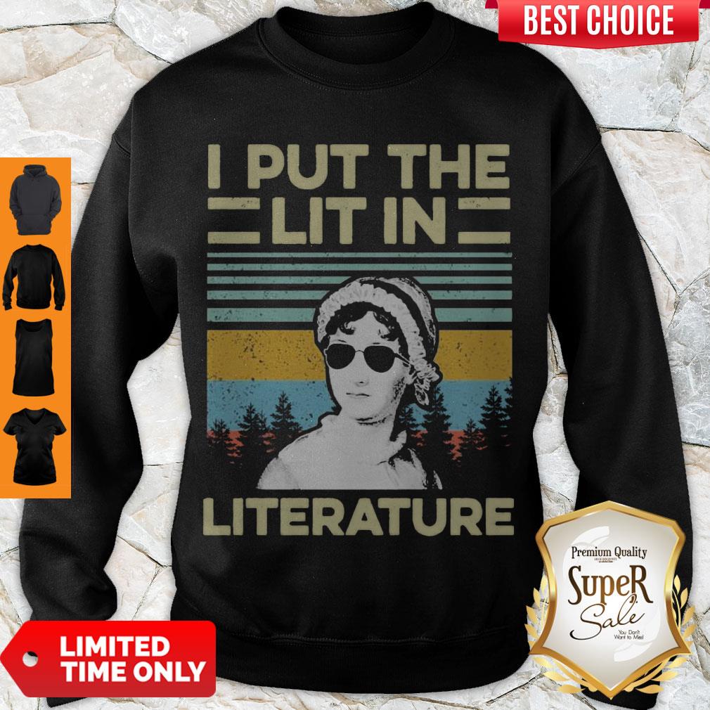 Good Jane Austen I Put The Lit In Literature Vintage Shirt