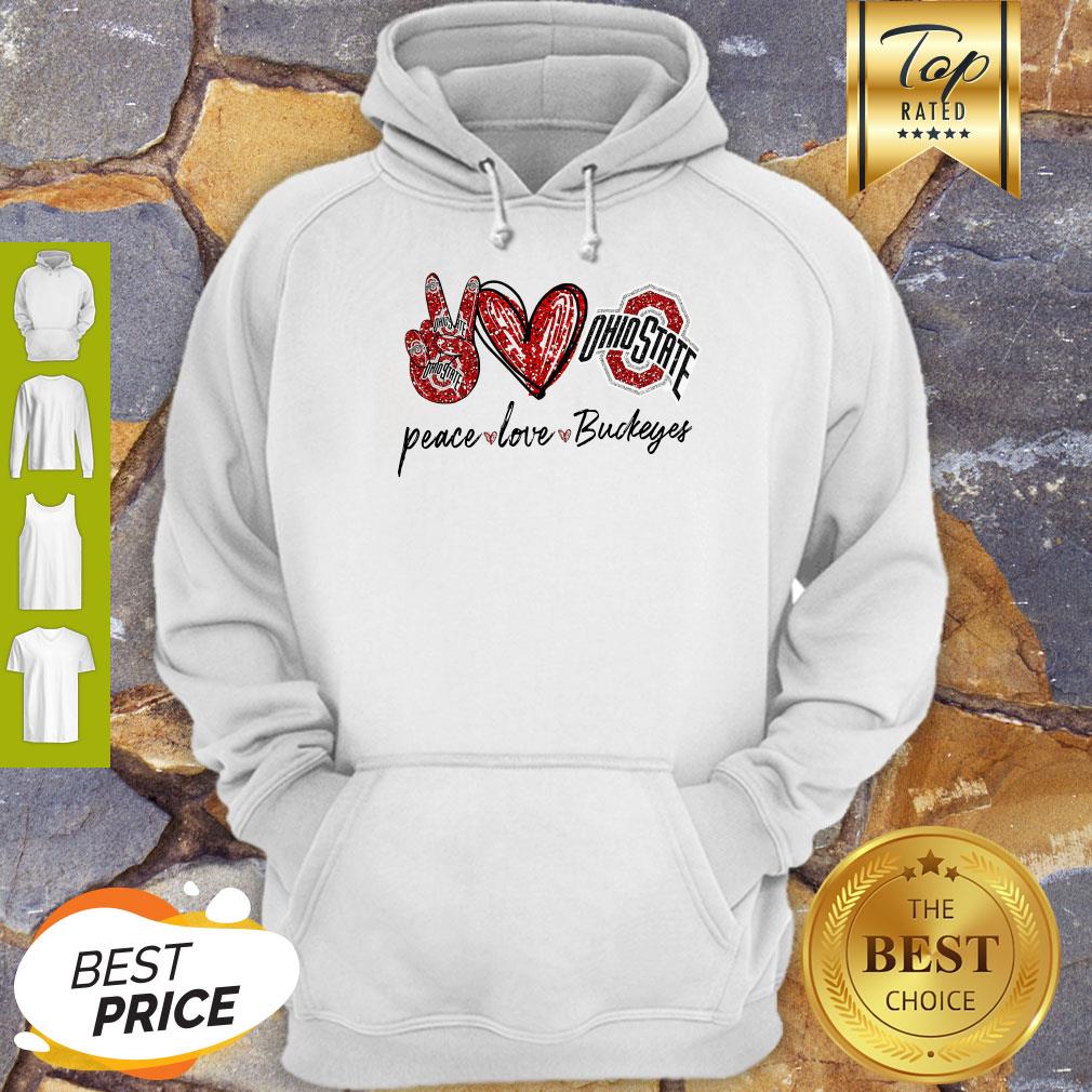 Good Peace Love Ohio State Buckeyes Shirt